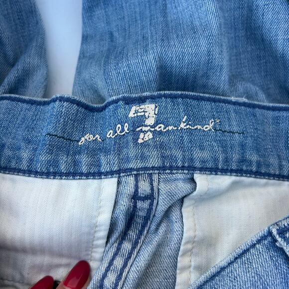 Vintage Y2K 7 For All Mankind 74AM Flare Jeans Pocket Detail 26 Boho Mid Rise - Picture 3 of 10